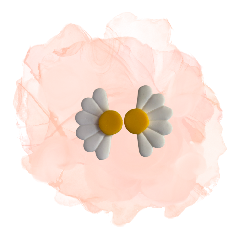 Earrings Half Daisy