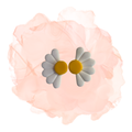 Earrings Half Daisy