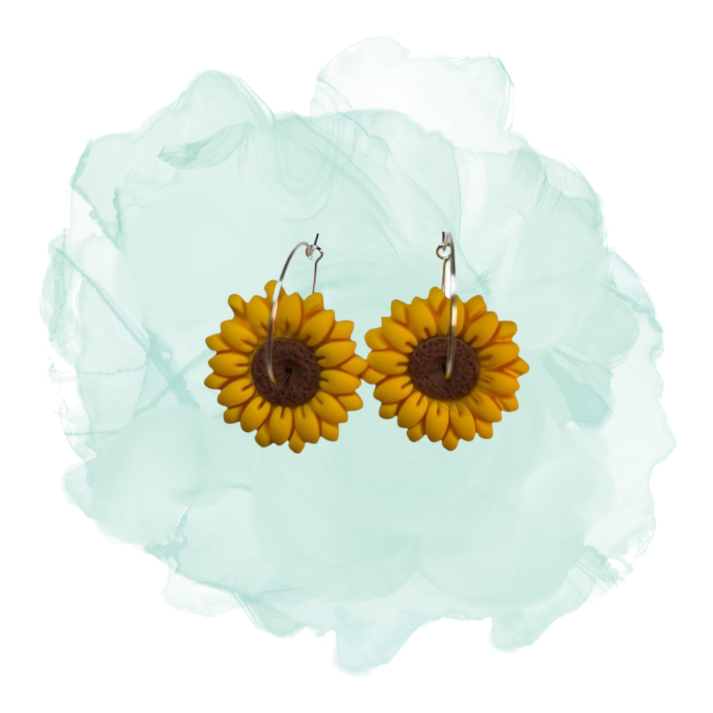 Earrings Sunflower Bloom